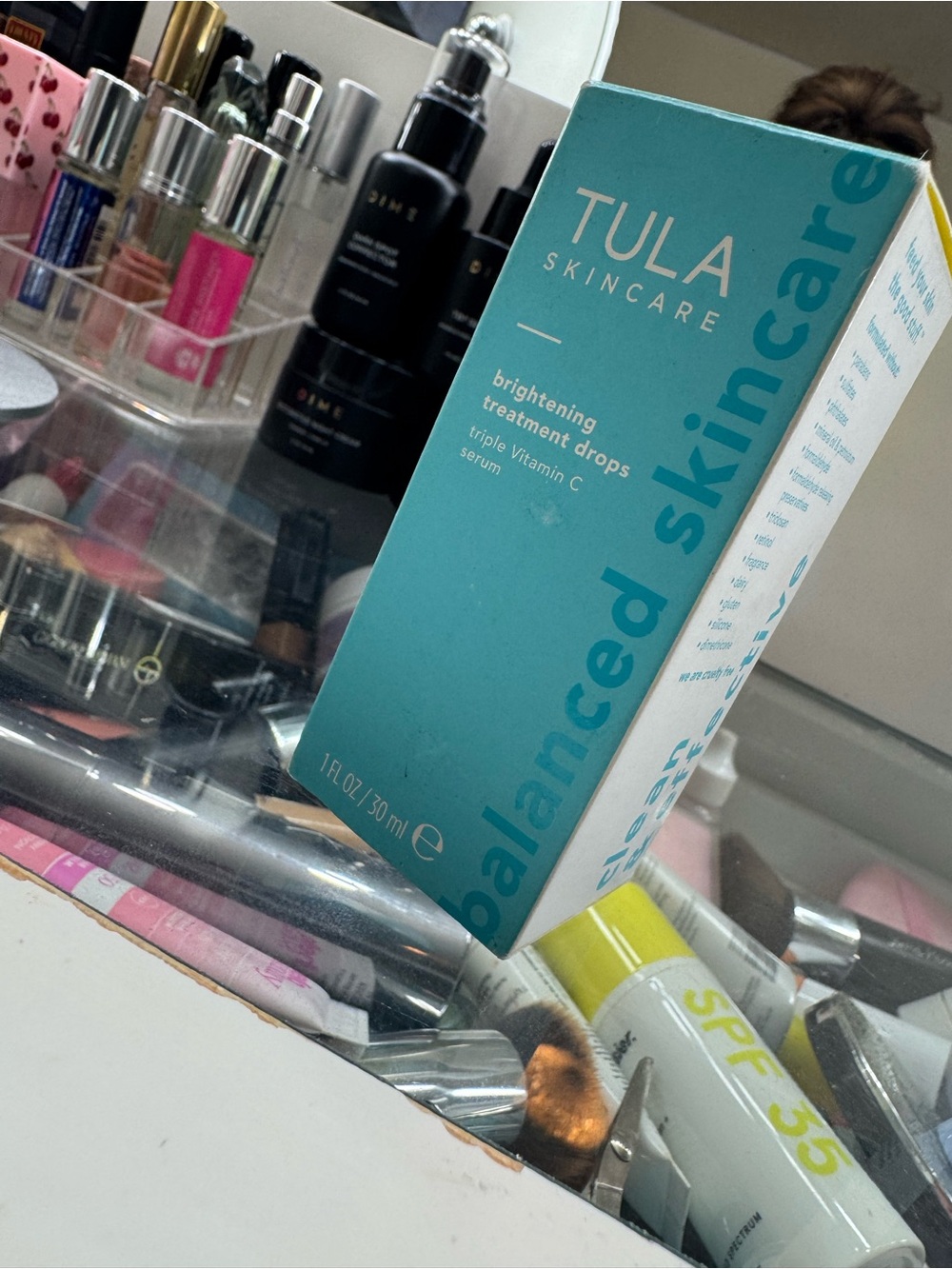 Tula Brightening Treatment Drops - Teal Packaging